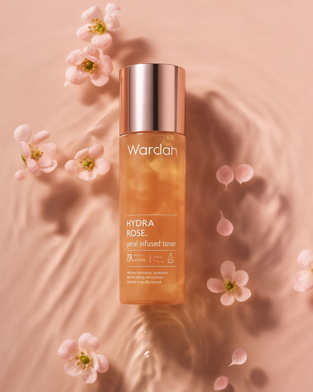 Hydra rose toner infusé aux pétales